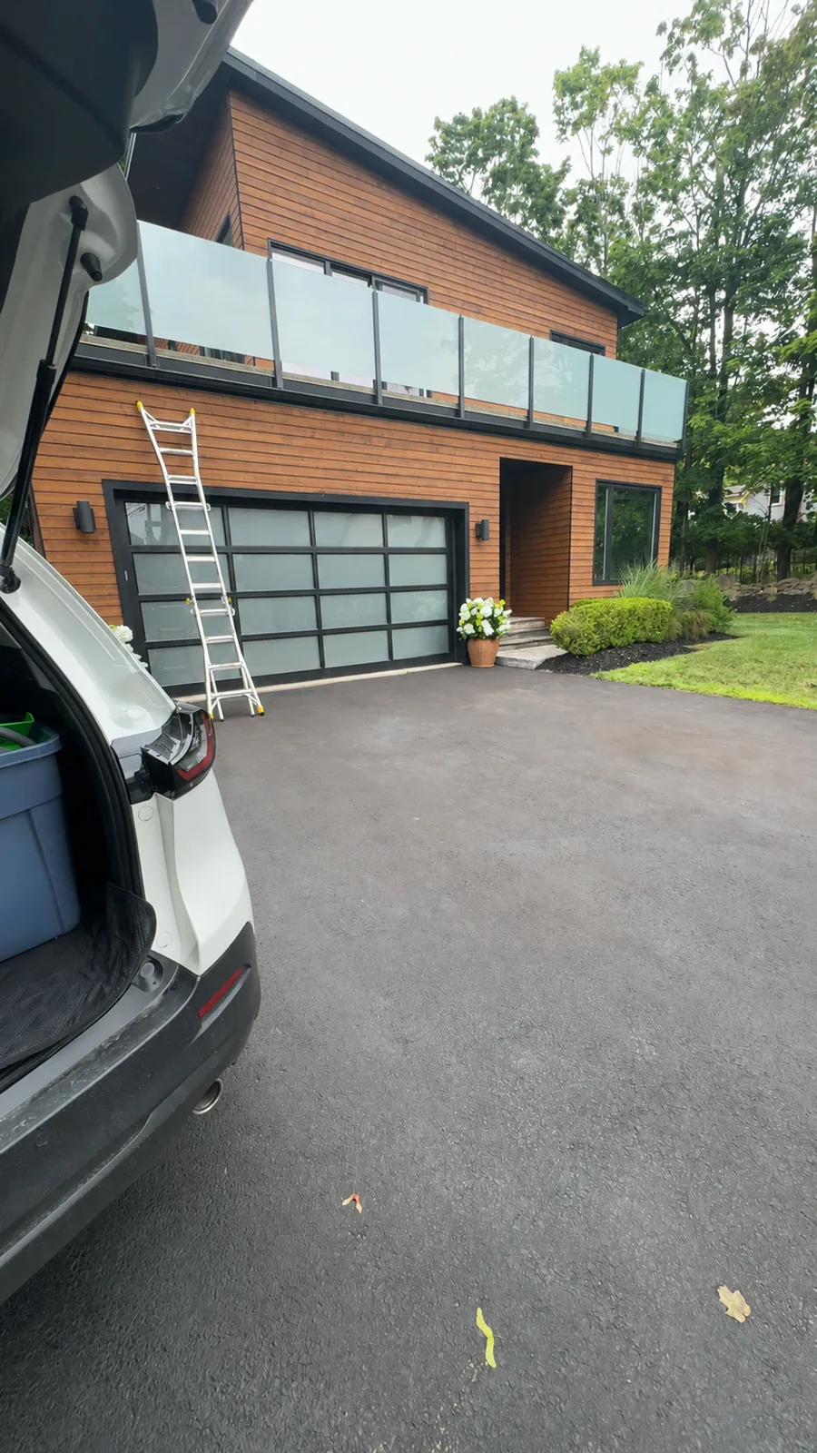 Professional window cleaning at a Greater Saint John home